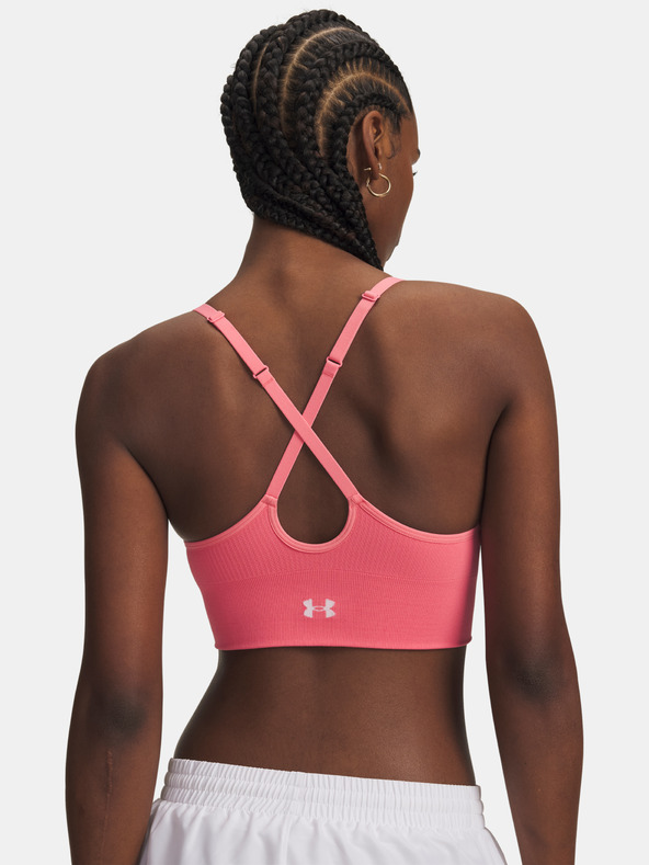 Under Armour Dámska podprsenka Under Armour Vanish Seamless Low Bra-PNK