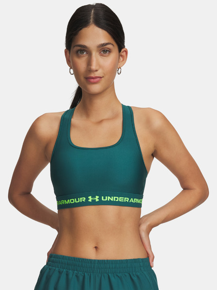 Under Armour Dámska podprsenka Under Armour Crossback Mid Bra-GRN