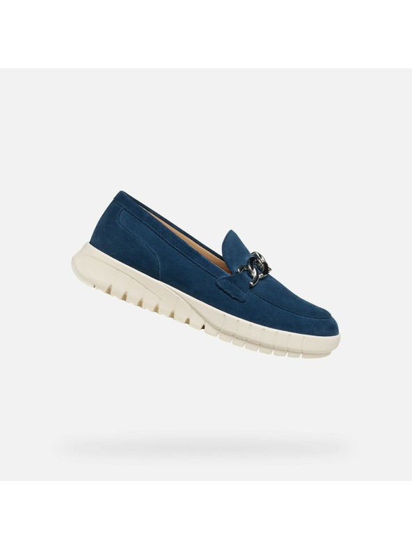 Geox Modré dámske mokasíny Geox Flextride