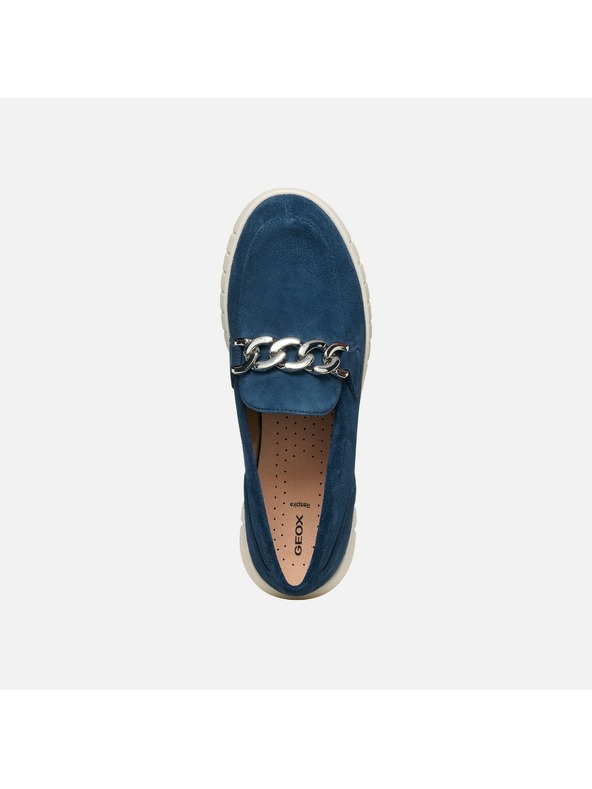 Geox Modré dámske mokasíny Geox Flextride