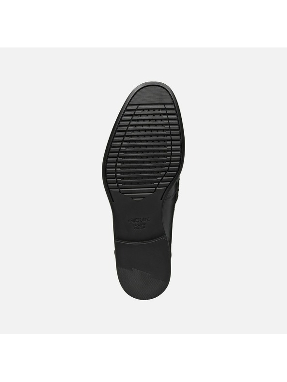 Geox Čierne pánske mokasíny Geox Barberigo