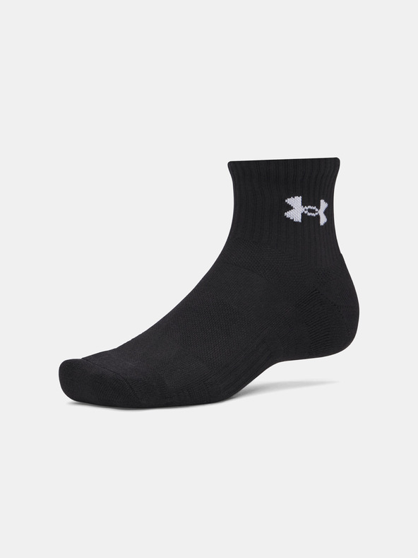 Under Armour Unisex ponožky Under Armour UA Performance Cotton 3p Qtr