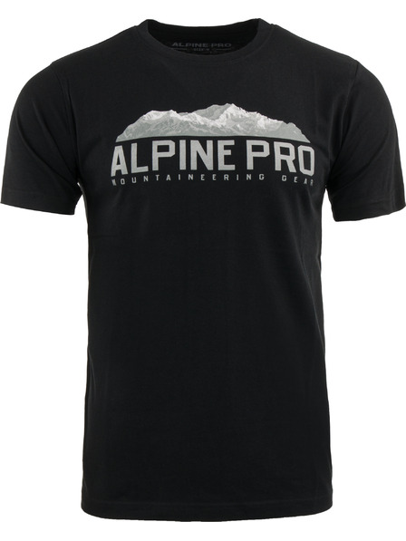 ALPINE PRO Pánske bavlnené tričko ALPINE PRO MODEN black