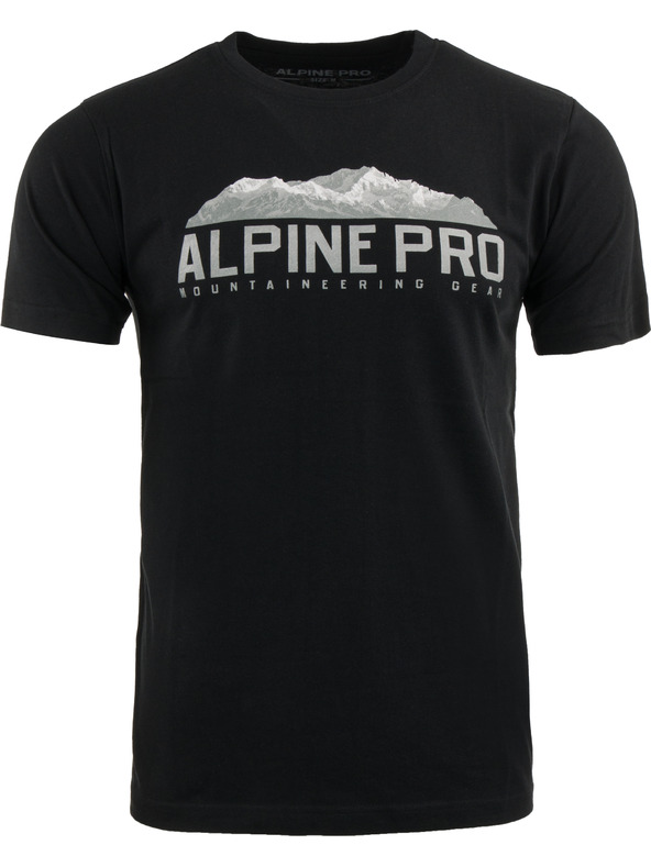 ALPINE PRO Pánske bavlnené tričko ALPINE PRO MODEN black