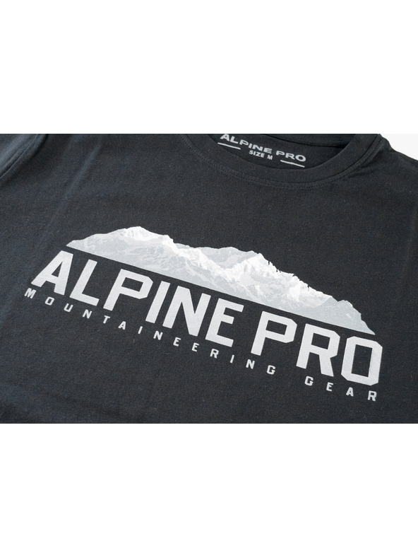 ALPINE PRO Pánske bavlnené tričko ALPINE PRO MODEN black