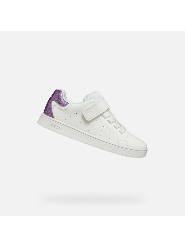 Geox Biele dievčenské tenisky Geox Eclyper