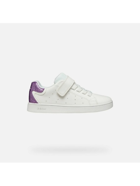 Geox Biele dievčenské tenisky Geox Eclyper