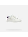 Geox Biele dievčenské tenisky Geox Eclyper