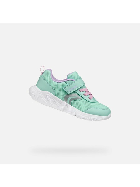 Geox Tyrkysové dievčenské tenisky Geox Sprintye