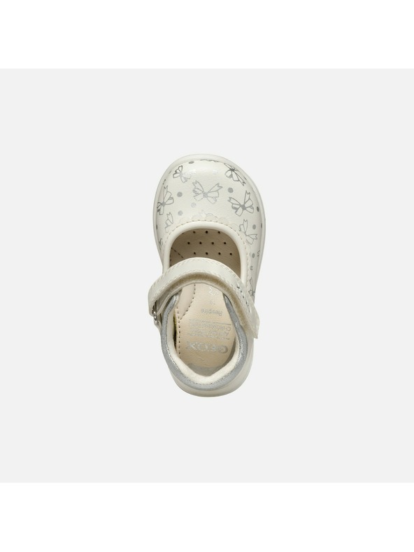 Geox Krémové dievčenské topánky na prvé krôčky Geox Zapito