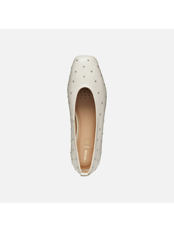 Geox Strieborné dámske baleríny Geox Marsilea