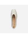 Geox Strieborné dámske baleríny Geox Marsilea