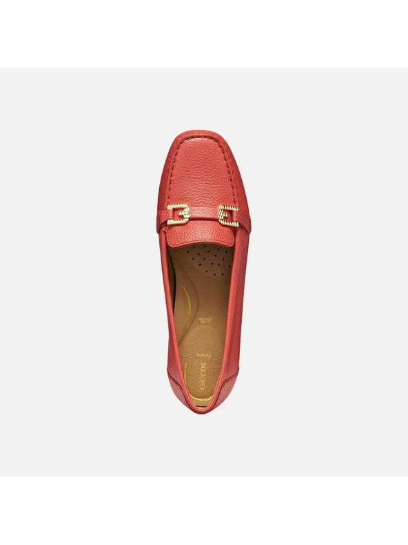 Geox Červené dámske mokasíny Geox Annytah Moc