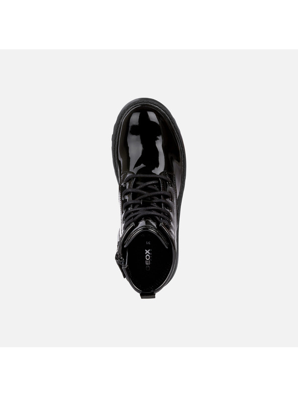 Geox Čierne dievčenské členkové topánky Geox Casey