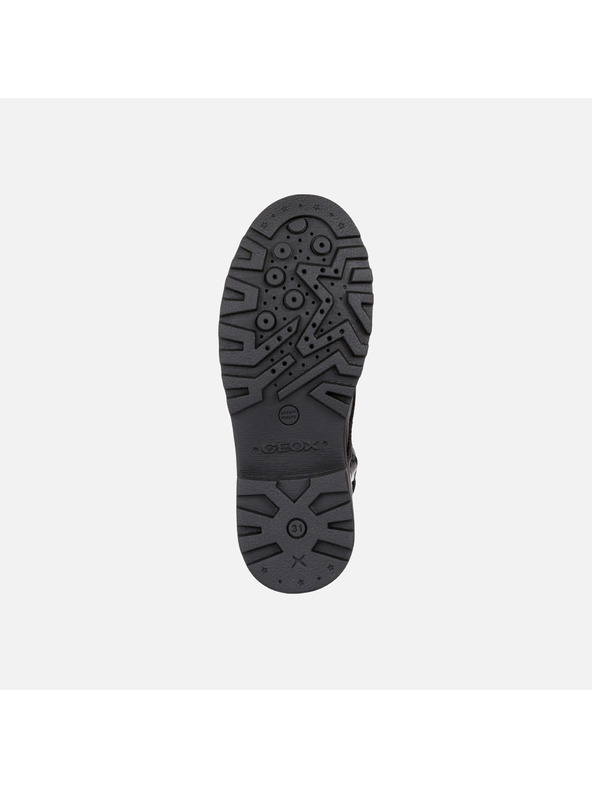 Geox Čierne dievčenské členkové topánky Geox Casey