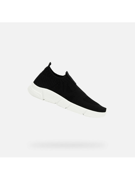 Geox Čierne chlapčenské tenisky Geox Aril