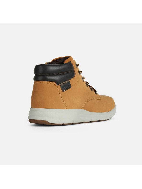 Geox Hnedé pánske členkové topánky Geox Hallson