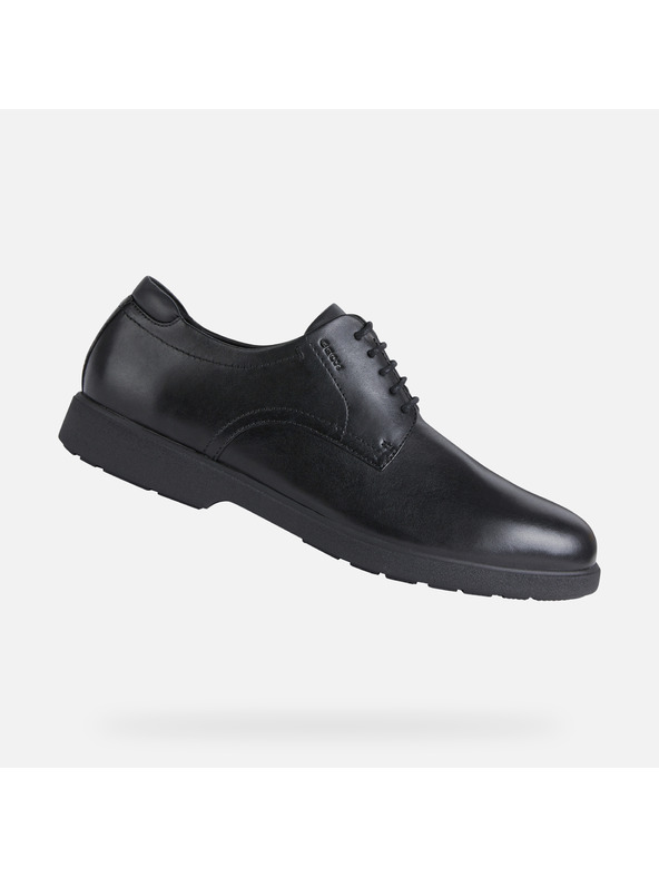 Geox Čierne pánske spoločenské topánky Geox Spherica Ec11
