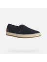 Geox Tmavo modré pánske slip on tenisky Geox Pantelleria
