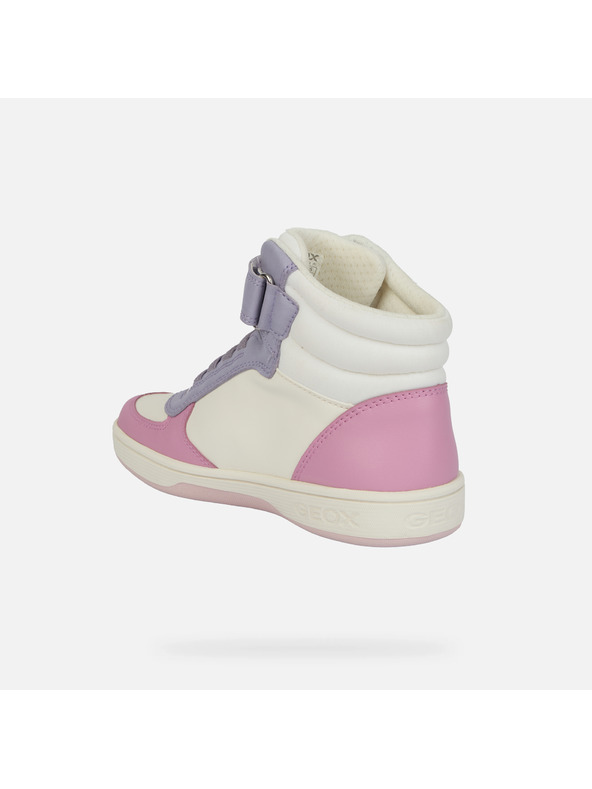 Geox Biela dievčenská členková obuv Geox Maltin