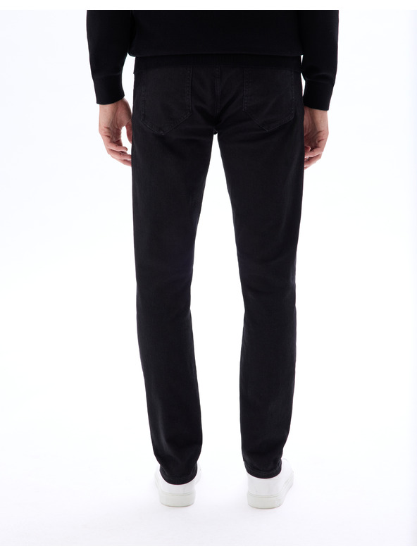 Celio Čierne pánske slim fit džínsy Celio Foslim