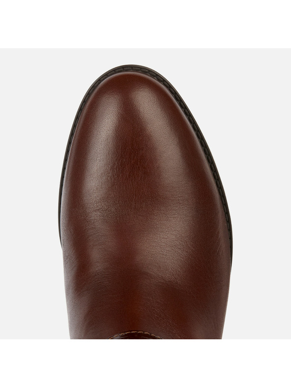 Geox Hnedé dámske čižmy Geox Felicity