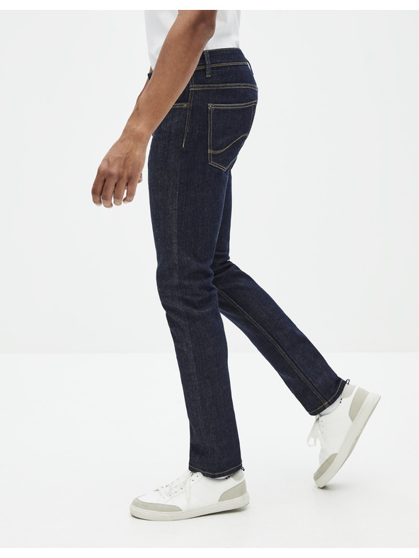 Celio Tmavomodré džínsy rovného strihu Celio Row C15