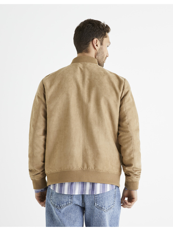 Celio Svetlohnedá pánska bombera zo semišu Celio Budain