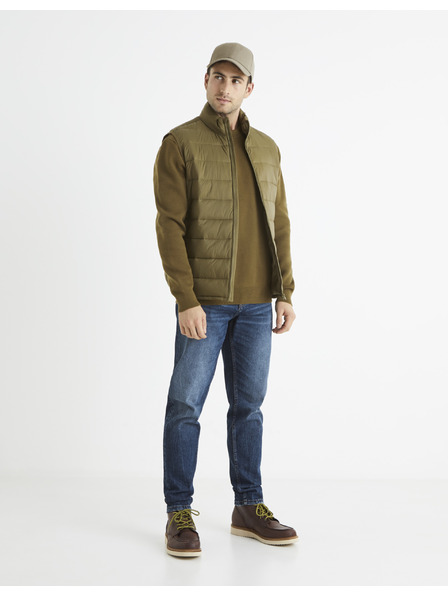 Celio Khaki pánska prešívaná vesta Celio