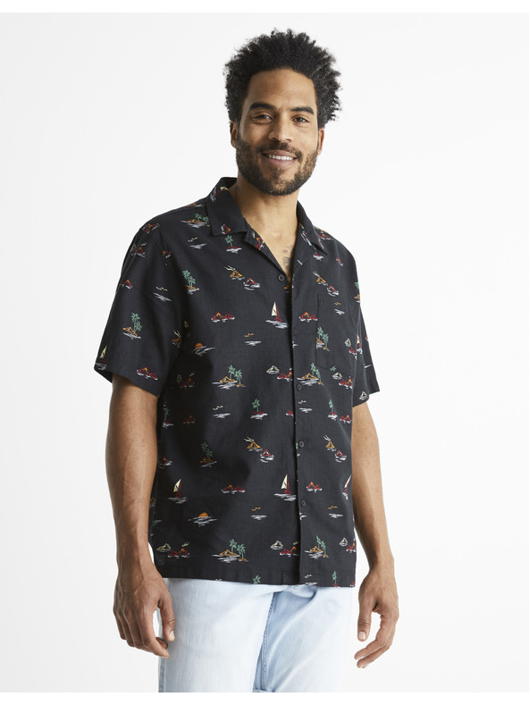 Celio Baplaya ľanová košeľa Celio