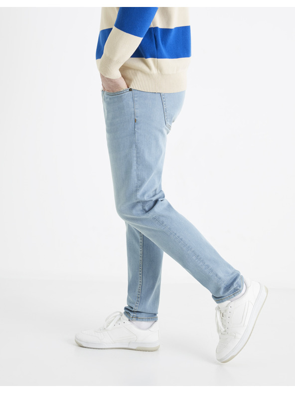 Celio Svetlomodré pánske slim fit džínsy Celio Length