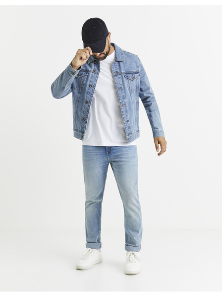 Celio Svetlomodré pánske slim fit džínsy Celio C25 Voslight25