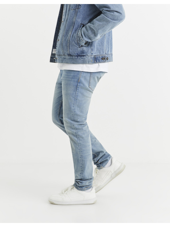 Celio Svetlomodré pánske slim fit džínsy Celio C25 Voslight25