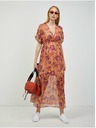 Orsay Oranžové kvetinové maxi šaty ORSAY
