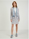Orsay Svetlosivé dámske tvídové šaty ORSAY