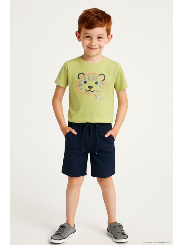 ALPINE PRO Tmavo modré detské kraťasy ALPINE PRO TEBIO