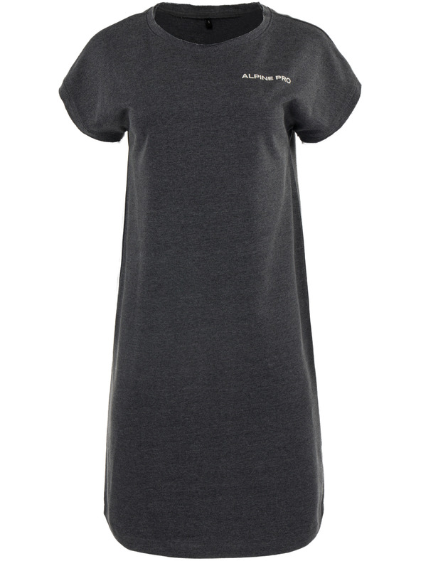ALPINE PRO Šedé dámske šaty ALPINE PRO HEMADA