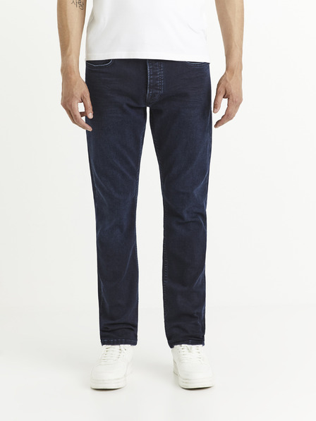 Celio Tmavomodré pánske slim fit džínsy Celio Nobody15