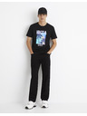 Celio Čierne pánske džínsy Celio regular fit