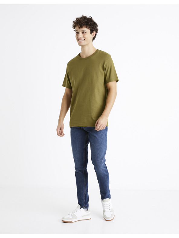 Celio Modré pánske džínsy skinny fit Celio C45 Doskinny