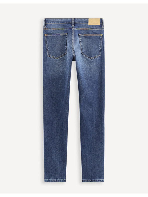 Celio Modré pánske džínsy skinny fit Celio C45 Doskinny