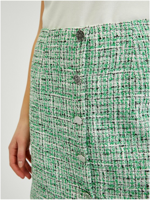 Orsay Zelená dámska tvídová sukňa ORSAY