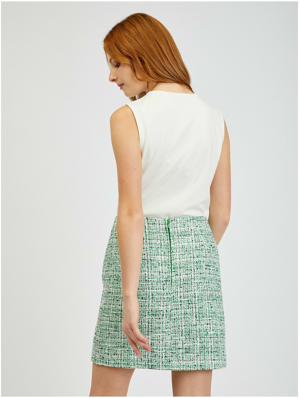 Orsay Zelená dámska tvídová sukňa ORSAY