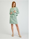 Orsay Zelené dámske vzorované šaty s opaskom ORSAY