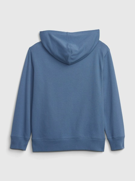 GAP Detská mikina s logom a fleece GAP
