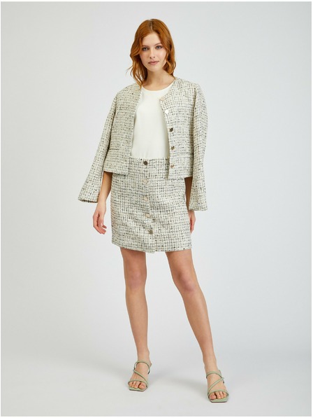 Orsay Béžová dámska tvídová sukňa ORSAY