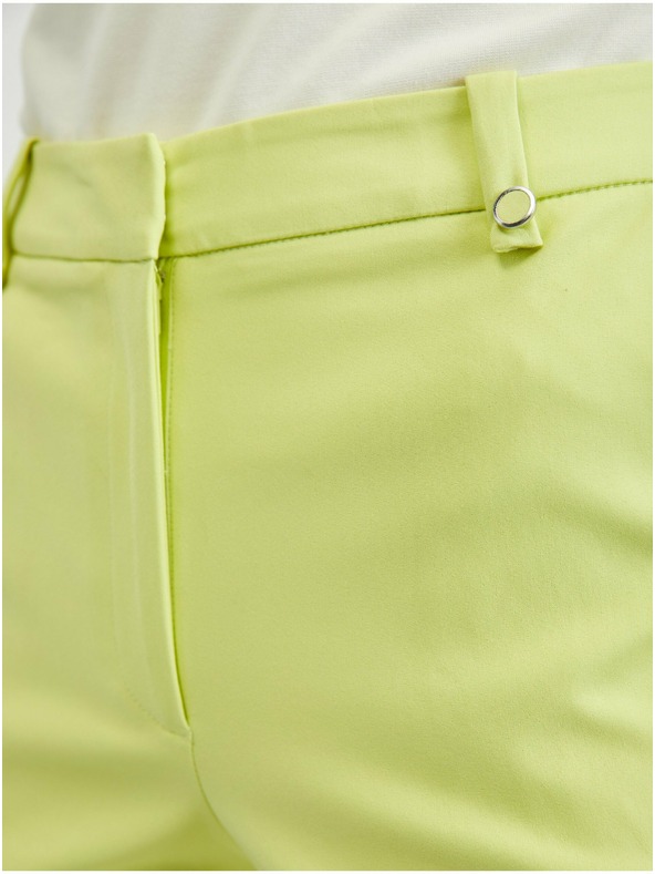 Orsay Svetlozelené dámske základné nohavice ORSAY