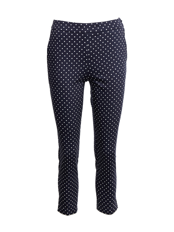 Orsay Tmavomodré dámske trojštvrťové pruhované nohavice ORSAY