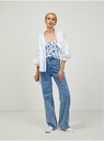 Orsay Modré a biele vzorované tričko ORSAY