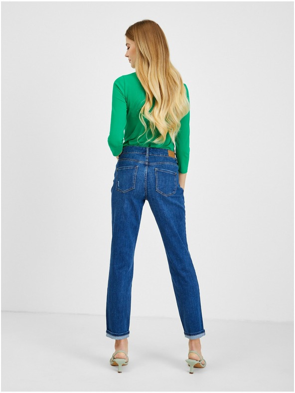 Orsay Tmavomodré dámske džínsy pre priateľov ORSAY